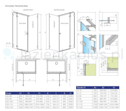 Radaway Essenza Pro Brushed Gunmetal KDJ drzwi prysznicowe 90 cm prawe brushed gunmetal/szkło przezroczyste 10097090-92-01R