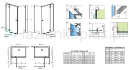 Radaway Essenza Pro KDJ drzwi prysznicowe 100 cm prawe nikiel szczotkowany/szkło przezroczyste 10097100-91-01R