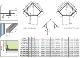 Radaway Essenza Pro White PTJ kabina prysznicowa 90x90 cm lewa biały mat/szkło przezroczyste 10100000-04-01L/10100200-01-01