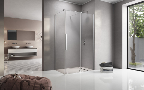 Wpisz KOD: PROMO - 10% Radaway Furo KDJ kabina prysznicowa 130x90 cm prawa chrom/szkło przezroczyste 10104672-01-01R/10110630-01-01/10113090-01-01
