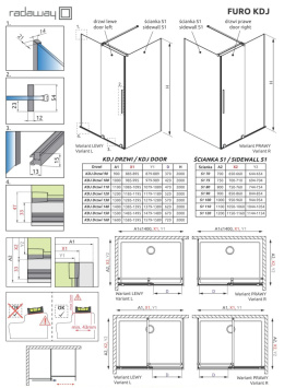 Wpisz KOD: PROMO - 10% Radaway Furo KDJ kabina prysznicowa 130x90 cm prawa chrom/szkło przezroczyste 10104672-01-01R/10110630-01-01/10113090-01-01