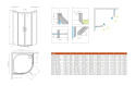 Radaway Idea PDD kabina prysznicowa 80Lx120P cm asymetryczna chrom/szkło przezroczyste 387139-01-01/387154-01-01