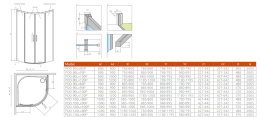 Radaway Idea PDD kabina prysznicowa 80Lx90P cm asymetryczna czarny mat/szkło przezroczyste 387139-01-01/387150-54-01