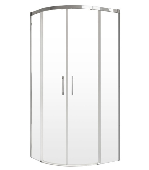 Radaway Idea PDD kabina prysznicowa 90x90 cm półokrągła chrom/szkło przezroczyste 387139-01-01/387140-01-01