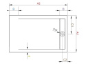 Radaway Teos F brodzik prostokątny 210x100 cm antracyt HTF210100-64