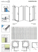 Radaway Almatea KDJ kabina prysznicowa 90x90 cm kwadratowa lewa chrom/szkło brązowe 32102-01-08NL