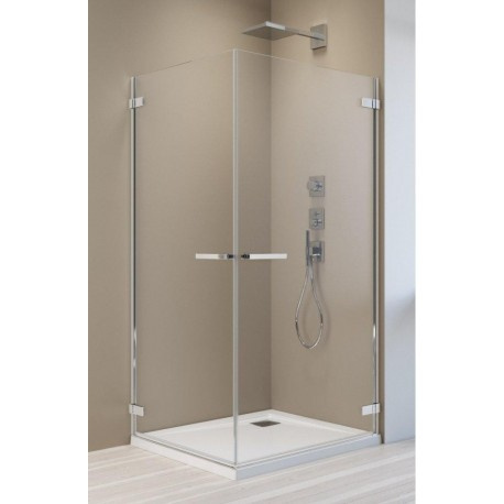 Wpisz KOD: PROMO - 10% Radaway Arta KDD I drzwi prysznicowe 90 cm prawe do kabiny narożnej chrom+/szkło przezroczyste 386061-03-01R