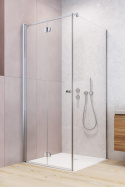 Wpisz KOD: PROMO - 10% Radaway Eos KDJ B kabina prysznicowa 80x100 cm prostokątna lewa chrom/szkło przezroczyste 137443-01-01L