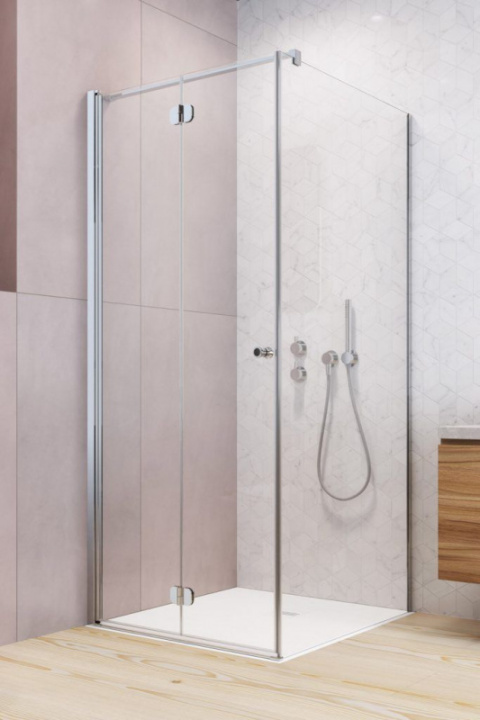 Wpisz KOD: PROMO - 10% Radaway Eos KDJ B kabina prysznicowa 80x100 cm prostokątna prawa chrom/szkło przezroczyste 137443-01-01R