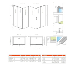 Wpisz KOD: PROMO - 10% Radaway Espera KDJ drzwi jednoczęściowe 100 cm prawe ze ścianką chrom/szkło przezroczyste 380495-01R/380230-01R