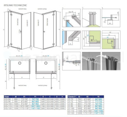 Wpisz KOD: PROMO - 10% Radaway Essenza Brushed Copper KDJ drzwi prysznicowe 100 cm uchylne miedź szczotkowany/szkło przezroczyste 1385040-93-01R