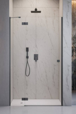 Wpisz KOD: PROMO - 10% Radaway Essenza Brushed GunMetal DWJ drzwi prysznicowe 110 cm uchylne gunmetal szczotkowany/szkło przezroczyste 1385015-92-01L