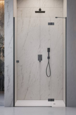 Wpisz KOD: PROMO - 10% Radaway Essenza Brushed GunMetal DWJ drzwi prysznicowe 110 cm uchylne gunmetal szczotkowany/szkło przezroczyste 1385015-92-01R