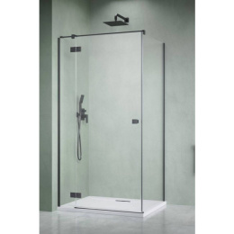 Wpisz KOD: PROMO - 10% Radaway Essenza Brushed GunMetal KDJ drzwi prysznicowe 80 cm uchylne gunmetal szczotkowany /szkło przezroczyste 1385043-92-01L