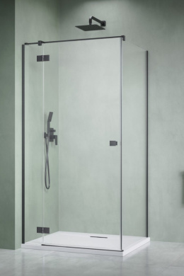 Wpisz KOD: PROMO - 10% Radaway Essenza Brushed GunMetal KDJ drzwi prysznicowe 90 cm uchylne gunmetal szczotkowany/szkło przezroczyste 1385044-92-01L