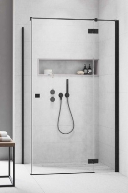 Wpisz KOD: PROMO - 10% Radaway Essenza Brushed GunMetal KDJ drzwi prysznicowe 90 cm uchylne gunmetal szczotkowany/szkło przezroczyste 1385044-92-01R