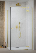 Wpisz KOD: PROMO - 10% Radaway Essenza Gold KDJ drzwi prysznicowe 90 cm uchylne złoty połysk/szkło przezroczyste 1385044-09-01R