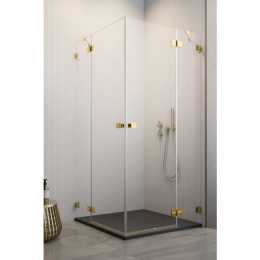 Radaway Essenza Pro Gold KDD kabina prysznicowa część lewa 90x90 cm kwadratowa 10096090-09-01L