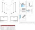 Radaway Furo SL Gold Walk-In drzwi prysznicowe 120 cm prawe złoty połysk/szkło przezroczyste 10306638-09-01R/10110594-01-01