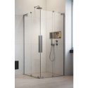 Wpisz KOD: PROMO - 10% Radaway Furo SL KDD kabina prysznicowa część lewa 120x120 cm kwadratowa nikiel szczotkowany/szkło przezroczyste 10305120-91-01L