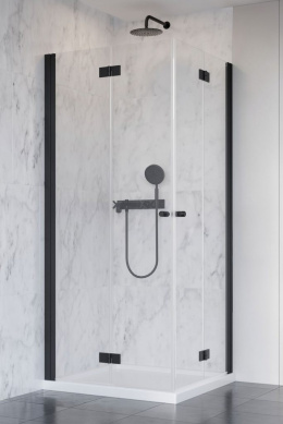 Radaway Nes 8 KDD B drzwi prysznicowe 80 cm lewe czarny mat/szkło przezroczyste 10074080-54-01L