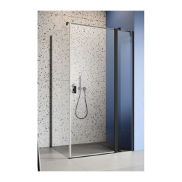 Radaway Nes Black KDJ II drzwi prysznicowe 110 cm prawe czarny mat/szkło przezroczyste 10086110-54-01R
