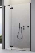 Wpisz KOD: PROMO - 10% Radaway Essenza New Black DWJ drzwi prysznicowe 120 cm lewe czarny mat/szkło przezroczyste 1385016-54-01L
