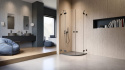 Wpisz KOD: PROMO - 10% Radaway Essenza Pro Black PDD kabina prysznicowa część lewa 90x90 cm półokrągła 10095090-54-01L