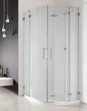 Radaway Euphoria PDD kabina prysznicowa 80 cm półokrągła prawa chrom/szkło przezroczyste 383002-01R