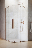 Wpisz KOD: PROMO - 10% Radaway Furo Brushed Copper KDD kabina prysznicowa część prawa 100x100 cm kwadratowa 10105100-93-01R