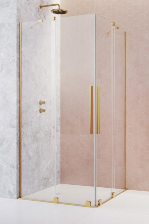 Wpisz KOD: PROMO - 10% Radaway Furo Gold KDD kabina prysznicowa część lewa 120x120 cm kwadratowa 10105120-09-01L