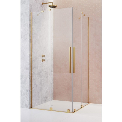 Wpisz KOD: PROMO - 10% Radaway Furo Gold KDD kabina prysznicowa część prawa 120x120 cm kwadratowa 10105120-09-01R