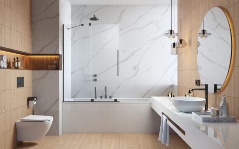 Wpisz KOD: PROMO - 10% Radaway Furo PND II parawan nawannowy 100 cm lewy gunmetal szczotkowany/szkło przezroczyste 10109538-92-01L/10112494-01-01