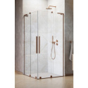 Wpisz KOD: PROMO - 10% Radaway Furo SL Brushed Copper KDD kabina prysznicowa część prawa 90x90 cm kwadratowa 10305090-93-01R