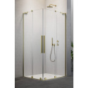 Wpisz KOD: PROMO - 10% Radaway Furo SL Brushed Gold KDD kabina prysznicowa część lewa 90x90 cm złoty szczotkowa/szkło przezrocz 10305090-99-01L