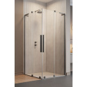Wpisz KOD: PROMO - 10% Radaway Furo SL Brushed Gunmetal KDD kabina prysznicowa część lewa 90x90 cm gunmetal szczotkow/szkło przezrocz 10305090-92-01L