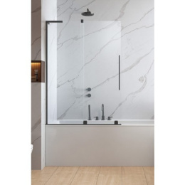 Wpisz KOD: PROMO - 10% Radaway Furo SLPND II parawan nawannowy 100 cm lewy gunmetal szczotkowany/szkło przezroczyste 10309538-92-01L/10112494-01-01