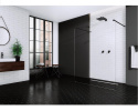 Wpisz KOD: PROMO - 10% Radaway Modo New Black I Walk-In ścianka prysznicowa 160 cm czarny mat/szkło przezroczyste 388164-54-01