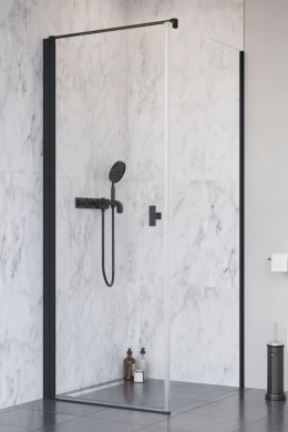 Radaway Nes 8 Black DWJ I drzwi prysznicowe 90 cm wnękowe lewe czarny mat/szkło przezroczyste 10076090-54-01L