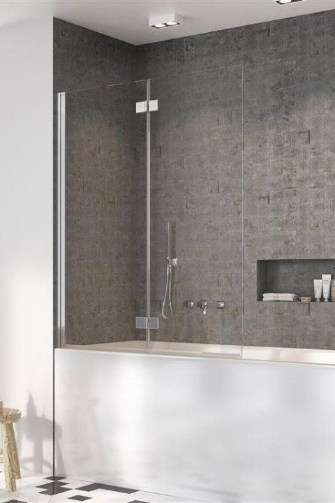 Radaway Nes 8 Black PND I parawan nawannowy 100 cm lewy czarny mat/szkło przezroczyste 10060100-54-01L