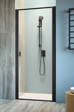 Radaway Nes Black DWJ I drzwi prysznicowe 70 cm prawe czarny mat/szkło Frame 10026070-54-56R