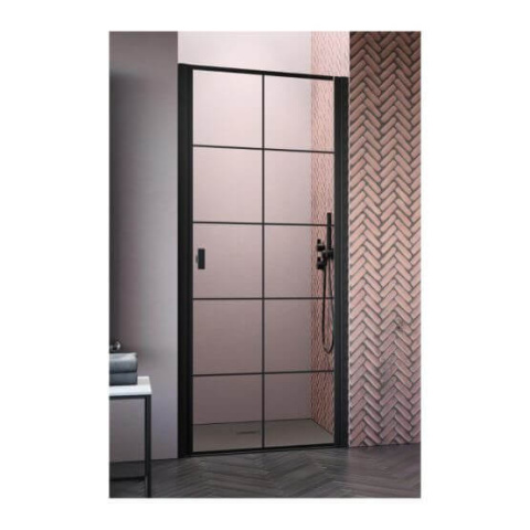 Radaway Nes Black DWJ I drzwi prysznicowe 80 cm prawe czarny mat/szkło Factory 10026080-54-55R