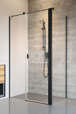 Radaway Nes Black KDS II drzwi prysznicowe 120 cm prawe czarny mat/szkło przezroczyste 10033120-54-01R