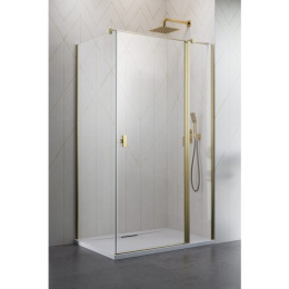 Radaway Nes KDJ II drzwi prysznicowe 120 cm złoty szczotkowany/szkło przezroczyste 10032120-99-01R