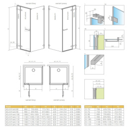Wpisz KOD: PROMO - 10% Radaway Arta KDJ I ścianka prysznicowa 110 cm boczna S1 chrom/szkło przezroczyste 386023-03-01