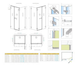 Wpisz KOD: PROMO - 10% Radaway Arta KDS II ścianka prysznicowa 41,5 cm chrom+/szkło przezroczyste 1386103-03-01