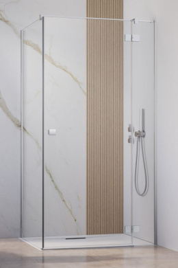 Wpisz KOD: PROMO - 10% Radaway Essenza New KDJ drzwi prysznicowe 80 cm prawe chrom/szkło przezroczyste 1385043-01-01R