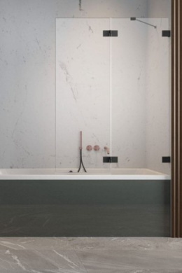 Wpisz KOD: PROMO - 10% Radaway Essenza Pro Black PND II parawan nawannowy 110 cm prawy czarny mat/szkło przezroczyste 10102110-54-01R