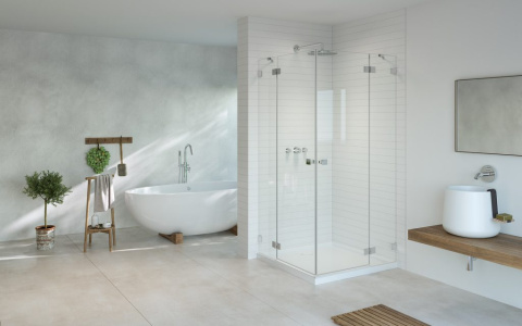 Radaway Essenza Pro KDD kabina prysznicowa część lewa 90x90 cm kwadratowa 10096090-01-01L