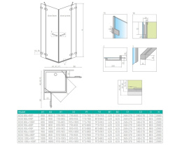 Radaway Euphoria KDD kabina prysznicowa 80 cm prawa chrom/szkło przezroczyste 383061-01R